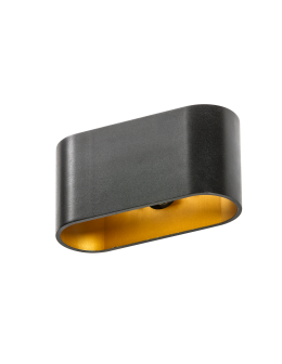 Azzardo VEGA BLACK/GOLD 1xG9 Wall Mounted Black/Gold AZ1709