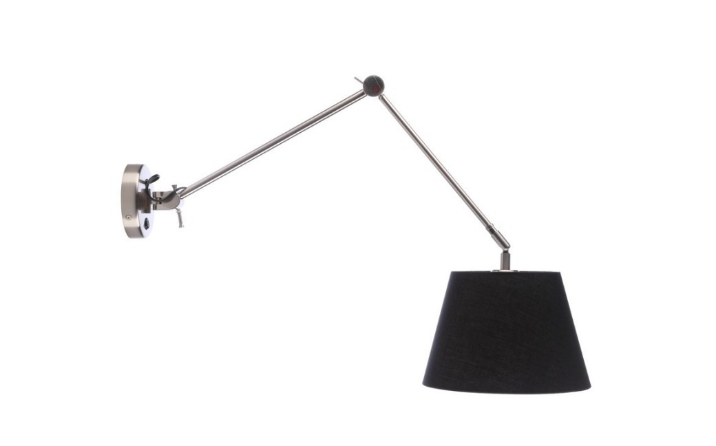 Azzardo ADAM WALL S LAMPBODY 1xE27 Wall/Arm with Mounting Base without Lampshade Chrome AZ1843