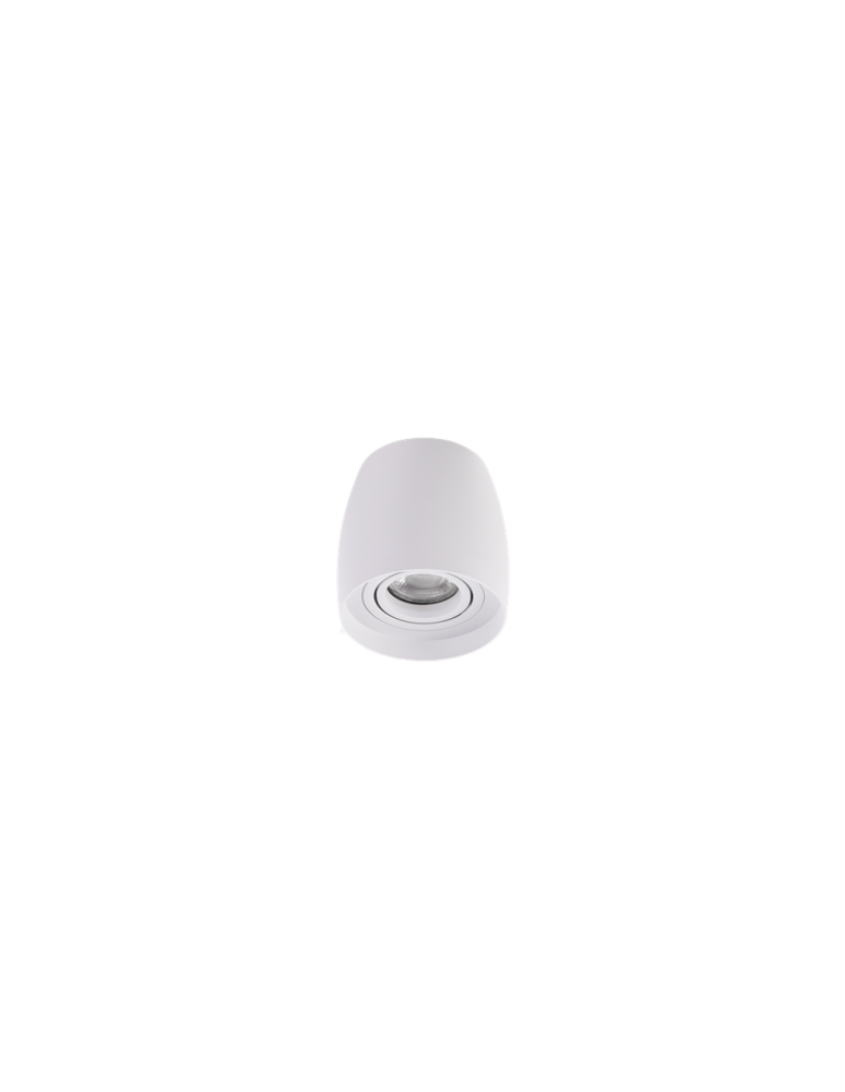 Ceiling luminaires for replaceable light source - Azzardo ROTONDO WH 1xGU10 Surface-mounted Pivoting White AZ4207 - product kolory-swiatla.pl 1