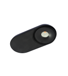 Flush-mounted directional lights - Azzardo TORONTO 1 BK LED 10W 680lm 3000K Swinging Inlet Black AZ4064 - product 2