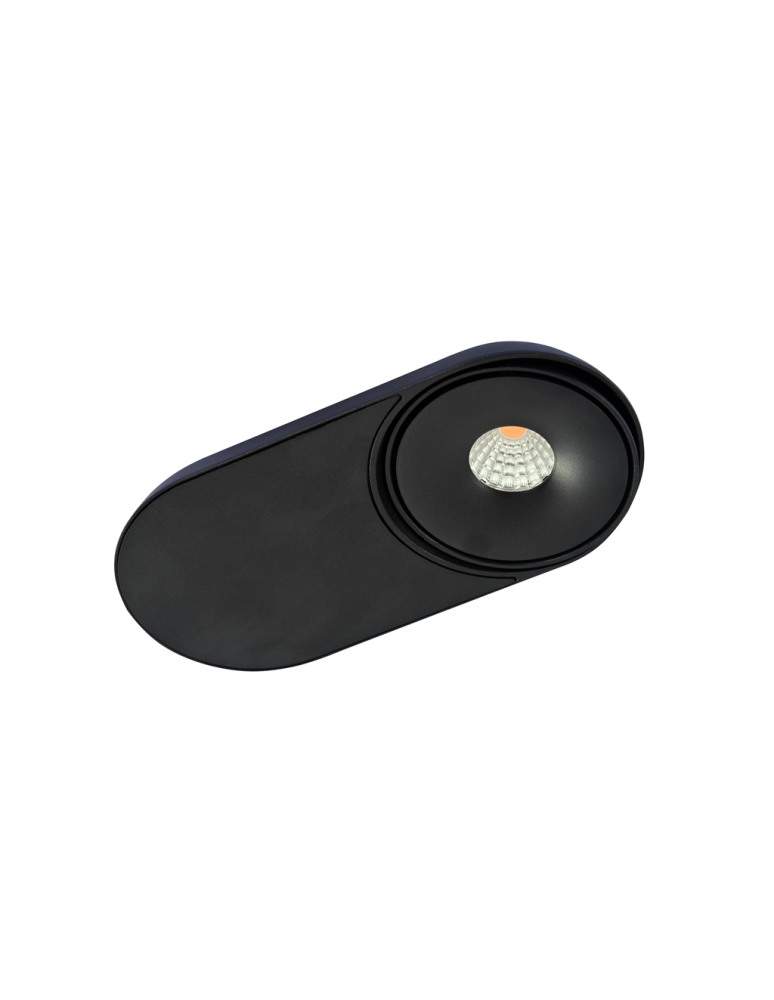 Flush-mounted directional lights - Azzardo TORONTO 1 BK LED 10W 680lm 3000K Swinging Inlet Black AZ4064 - product kolory-swiatla.pl 2