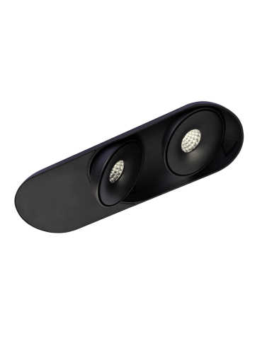 Azzardo TORONTO 2 BK LED 2x10W 2x680lm 3000K Drop-in Swivel Black AZ4065