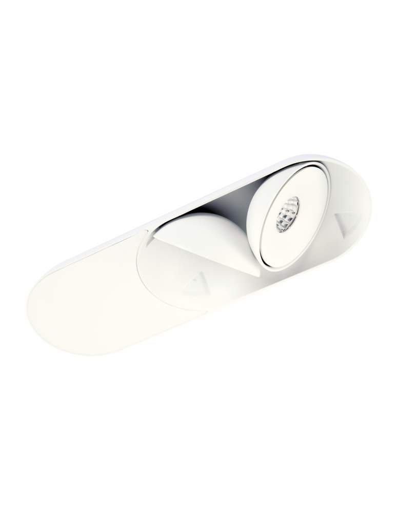Flush-mounted directional lights - Azzardo TORONTO 2 WH LED 2x10W 2x680lm 3000K Drop-in Swivel White AZ4072 - product kolory-swiatla.pl 3