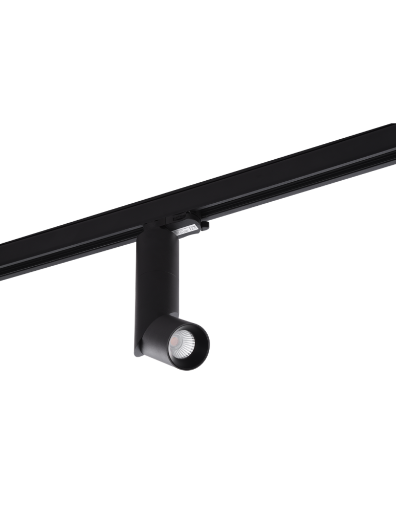 Lamps for 3-phase busbars - Azzardo SANTOS TRACK 3F BK/BK LED 12W 820lm 3000K Spotlight for Three-Phase Rail Black AZ4183 - product kolory-swiatla.pl 1