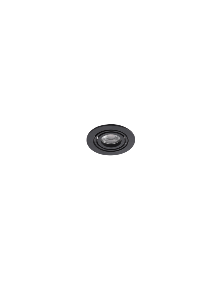 Flush-mounted lamps - pendants - Azzardo CARLO 1 BK 1xGU10 Drop-in Swivel Black AZ4141 - product kolory-swiatla.pl 1