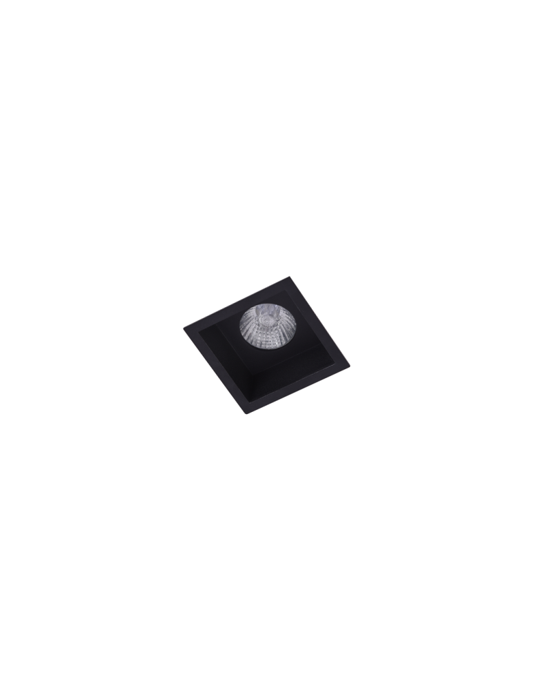 Flush-mounted lamps - pendants - Azzardo MILET BK 1xGU10 Drop-in Fixed Black AZ4076 - product kolory-swiatla.pl 1