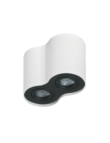 Azzardo BROSS 2 WHITE/BLACK 2xGU10 Surface Mounted White/Black AZ1753 - product 2