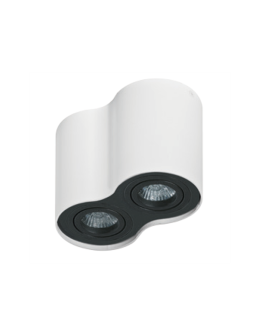 Azzardo BROSS 2 WHITE/BLACK 2xGU10 Natynkowa Biały/Czarny AZ1753 - produkt 2