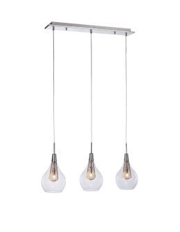 Azzardo ELEKTRA 3 LINE 3xG9 Wisząca Przeźroczysty/chrom AZ1689