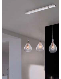 Azzardo ELEKTRA 3 LINE 3xG9 Wisząca Przeźroczysty/chrom AZ1689 - produkt 2