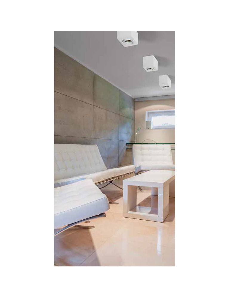 Ceiling luminaires for replaceable light source - Azzardo MINI ELOY BLACK 1xGU10 Surface Mounted Black AZ1712 - product kolory-swiatla.pl 3