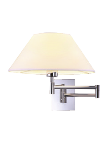 Azzardo TRAPEZIO WALL 1xE27 Wall mounted White/Chrome AZ1542