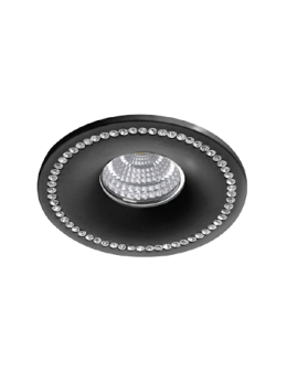 Azzardo SIMON ROUND BLACK 1xGU10 Wpuszczana Czarny AZ1613