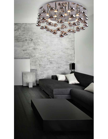 Azzardo LUVIA 80 CHROME 10xGU10 Ceiling/Pendant Chrome AZ2542 - product 2