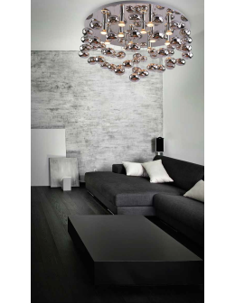 Azzardo LUVIA 80 CHROME 10xGU10 Sufitowa/Wisząca Chrom AZ2542 - produkt 2