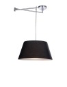 AZzardo NATALIA S Black AZ1924+AZ2590 (includes 50cm black lampshade) Pendant.