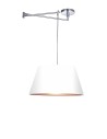 AZzardo NATALIA S White AZ1924+AZ2592 (includes 50cm white lampshade) Pendant.