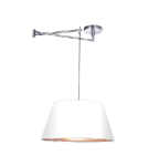 Pendant lamps with lampshade - AZzardo NATALIA S White AZ1924+AZ2592 (includes 50cm white lampshade) Pendant. - product 4