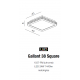 Azzardo GALLANT 38 SQUARE 1xLED Sufitowa Przeźroczysty/Biały AZ1594