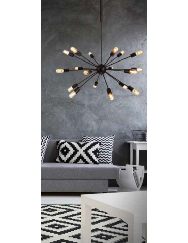 Azzardo ORBIT BLACK 18xE27 Pendant Black AZ1657 - product 2