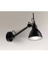 Shilo DAISEN 1xE27 black wall lamp 4481