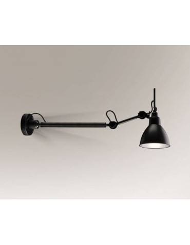 Shilo DAISEN 1xE27 black wall lamp 4482