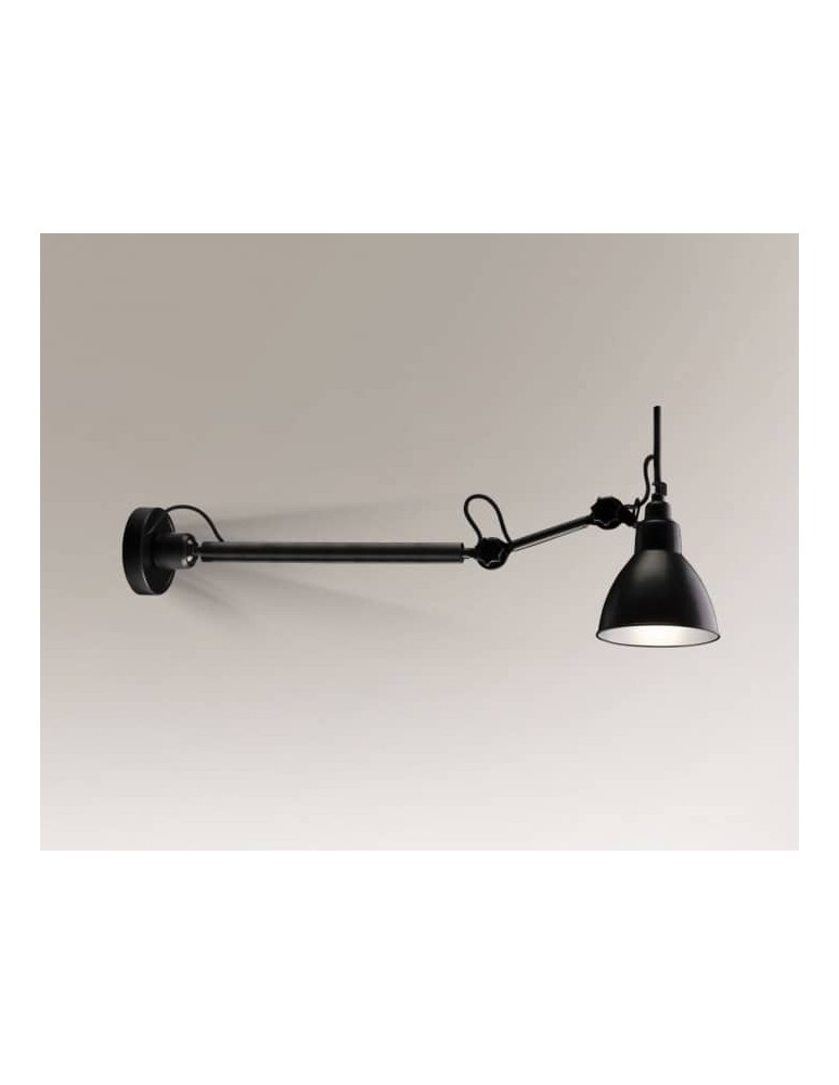 Cantilever wall lamps - Shilo DAISEN 1xE27 black wall lamp 4482 - product kolory-swiatla.pl 1