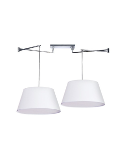 AZzardo NATALIA 2S Biały AZ1923/AZ2592 (w komplecie 2x abażur 50cm biały) Wisząca - produkt 2
