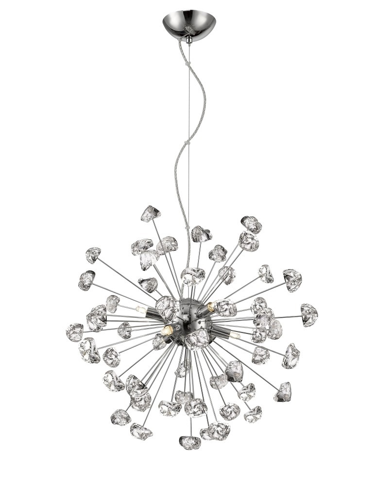 Pendant lamps - Zuma Line Star Pendant Lamp Chrome 6xG9 Chrome P0539-06A-F4AC. - product kolory-swiatla.pl 1