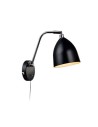 Markslojd FREDRIKSHAMN 1L Black 105027 Wall lamp.