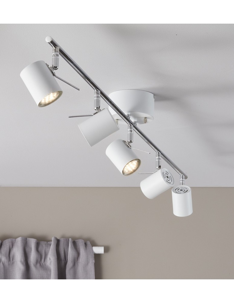 Spotlight ceiling lamps - Markslojd HYSSNA LED 5L White 105487 Ceiling light - product kolory-swiatla.pl 2