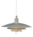 Scandinavian style pendant lamps - Markslojd KIRKENES 1L Grey 102282 Pendant. - product 1