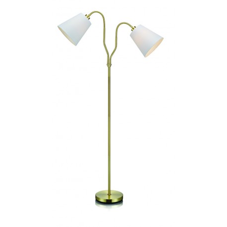Markslojd MODENA 2L Brass/White 105274 Floor Lamp
