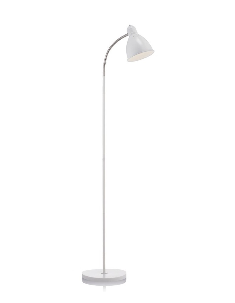 White floor lamps - Markslojd NITTA 1L White 104841 Floor Lamp - product kolory-swiatla.pl 1