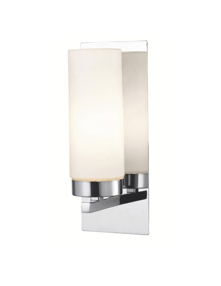 Bathroom wall lamps - Markslojd NORRSUNDET 1L IP44 Chrome/White 102476 Wall lamp - product kolory-swiatla.pl 1
