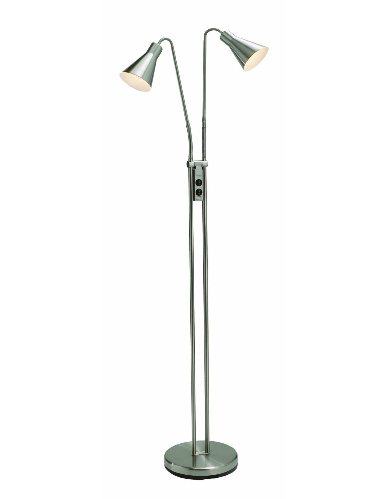 Floor lamps - Markslojd ODENSE 2L Steel 102241 Floor Lamp - product kolory-swiatla.pl 1