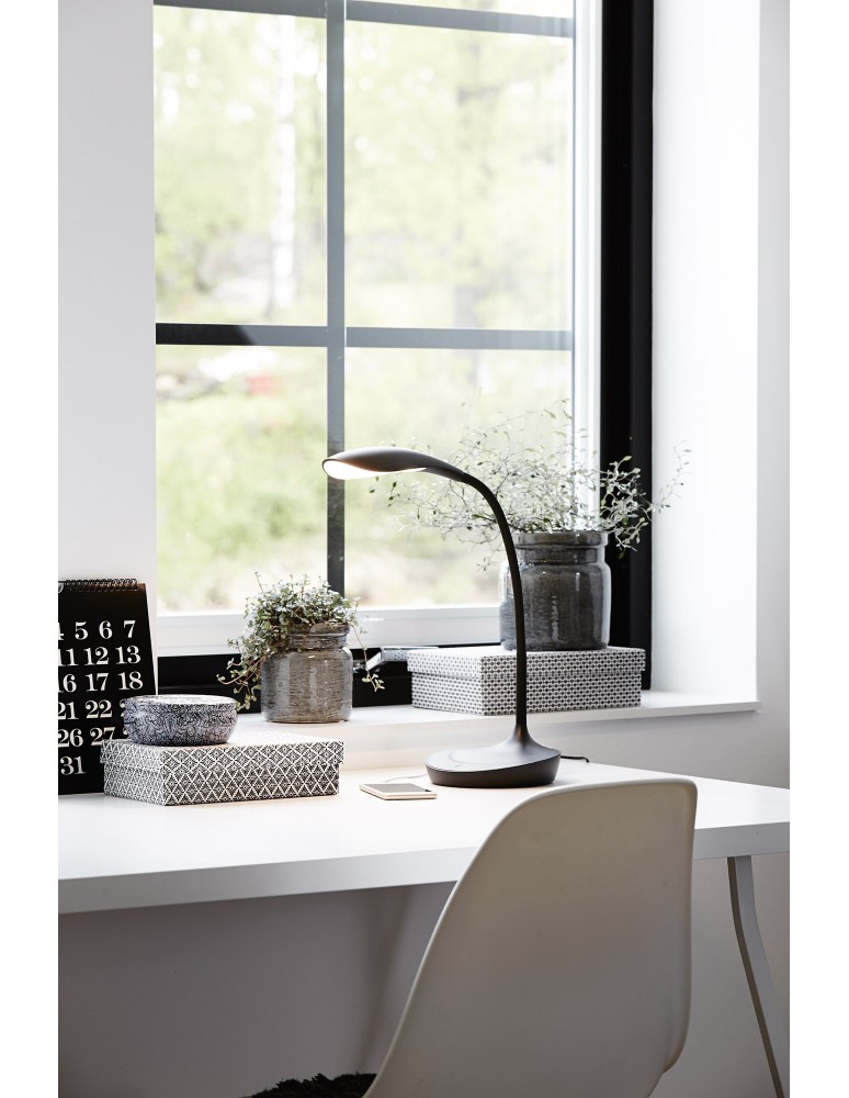 Desk lamps - Markslojd SWAN USB Black 106094 Desk Desk - product kolory-swiatla.pl 2