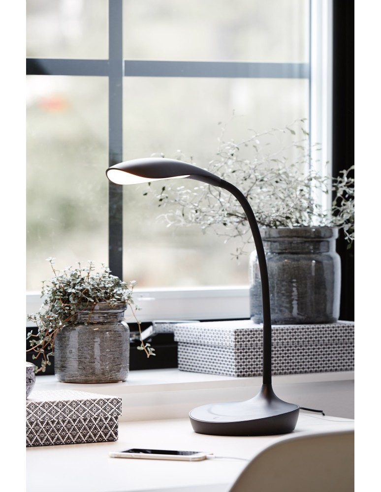 Desk lamps - Markslojd SWAN USB Black 106094 Desk Desk - product kolory-swiatla.pl 4