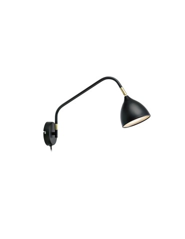 Markslojd VALENCIA Black/Brass 106081 Wall lamp.