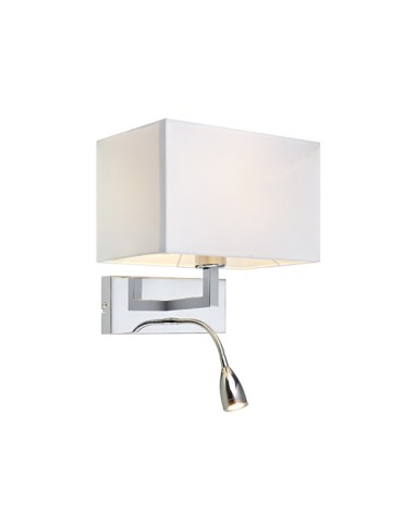 Markslojd SAVOY Wall 2L Chrome/White 106307 Wall lamp.