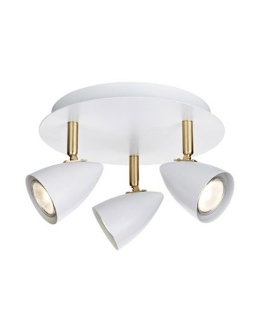 Markslojd CIRO Ceiling 3L White/Brass 106319 Plafond.