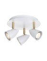 Markslojd CIRO Ceiling 3L White/Brass 106319 Plafond.