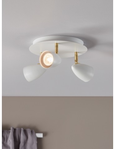 Markslojd CIRO Ceiling 3L White/Brass 106319 Plafond. - product 2
