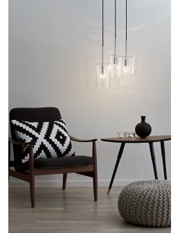 Markslojd ROCKFORD 3L Chrom/Przezroczysty 105099 Wisząca - produkt 2