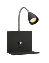 Markslojd LOGI 1xGU10 Wall lamp Black 107141