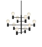 Scandinavian style chandeliers - Markslojd PARIS 10xE27 Chandelier Black 107187 - product 1