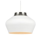 Pendant lamps - Markslojd KOM Hanging 31cm 1L White/Steel 107379 - product 1