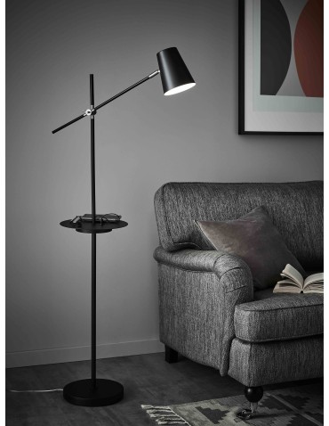 Markslojd Linear Black 1xE14 USB Floor Lamp 107307 - product 2