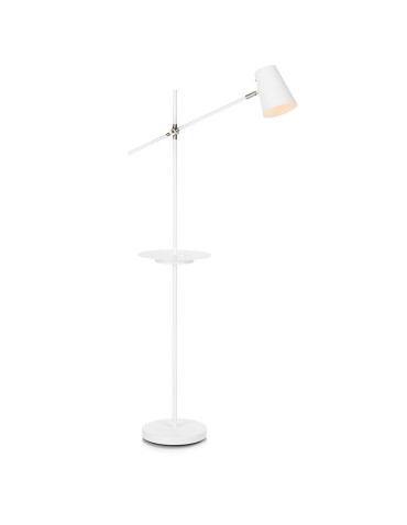 Markslojd Linear White 1xE14 USB Floor Lamp 107308
