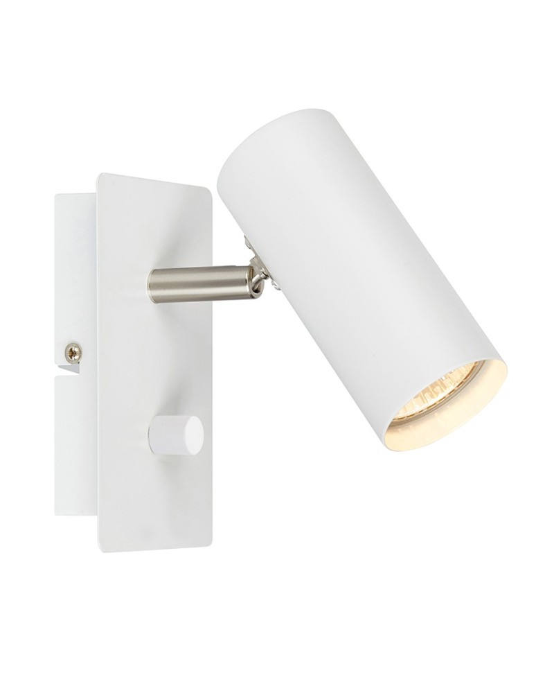 Wall lights - Markslojd Barcelona White Wall lamp 1xGU10 107346 - product kolory-swiatla.pl 1